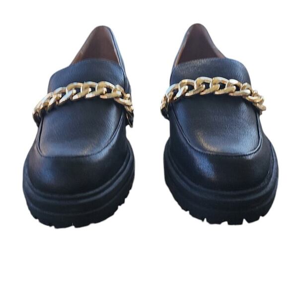 Jessica Simpson Disila Leather Slip-On Loafers Black Size 9 - Picture 5 of 7